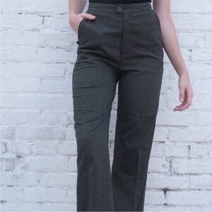 Green Plaid Trousers